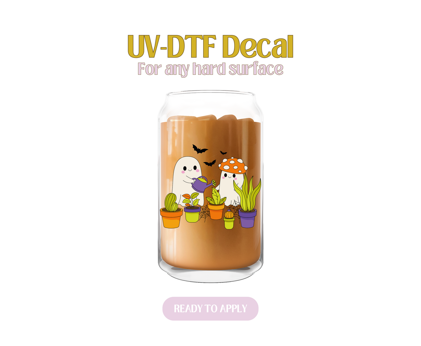Ghosties and Plants UV-DTF Decal
