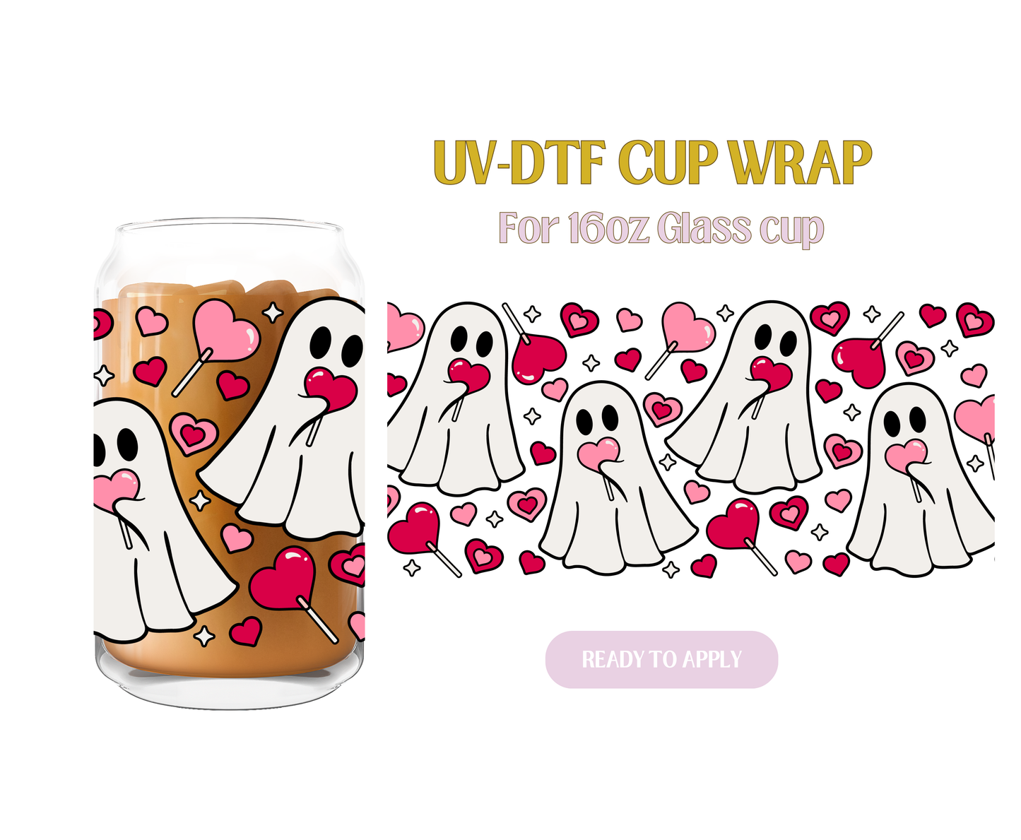 Ghostly in Love UV-DTF Wrap