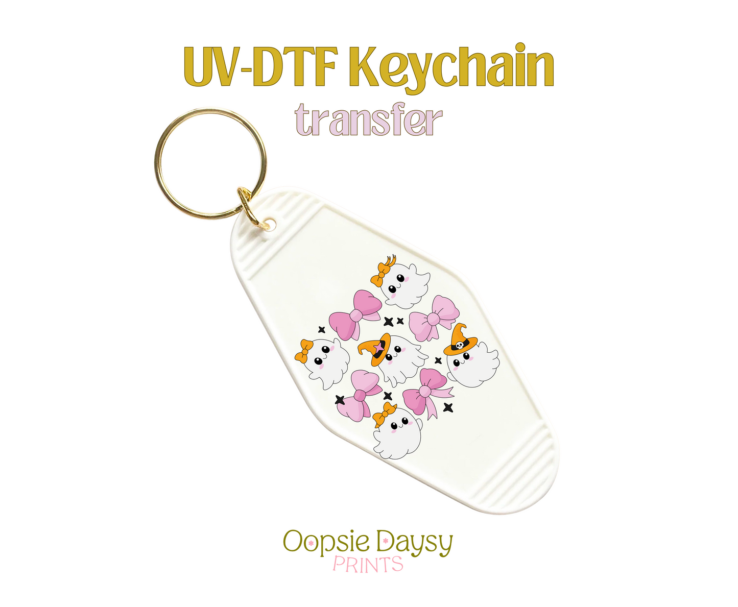 Ghouls And Bows UV-DTF Keychain