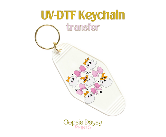 Ghouls And Bows UV-DTF Keychain