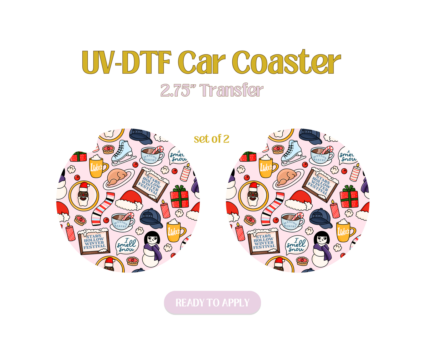 Gilmore Girls Winter UV-DTF Car Coaster