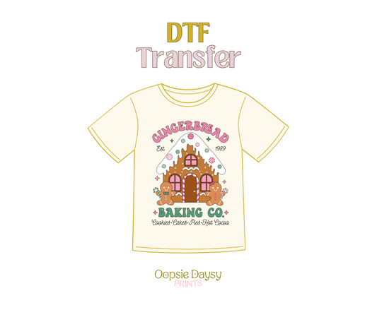 Gingerbread Baking Co. DTF Transfer