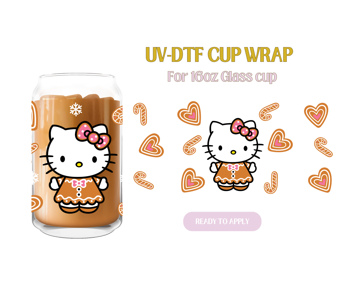 Kitty Grinch UV-DTF Wrap