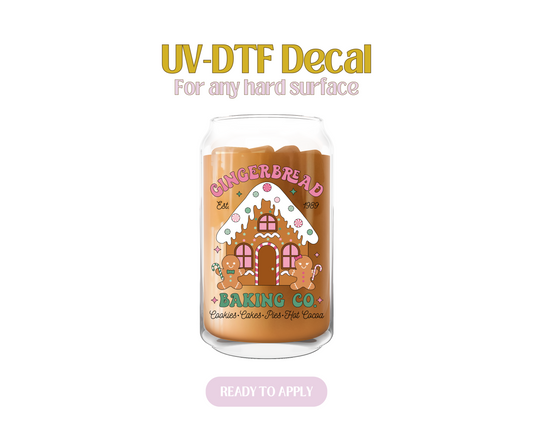 Gingerbread Baking Co UV-DTF Decal