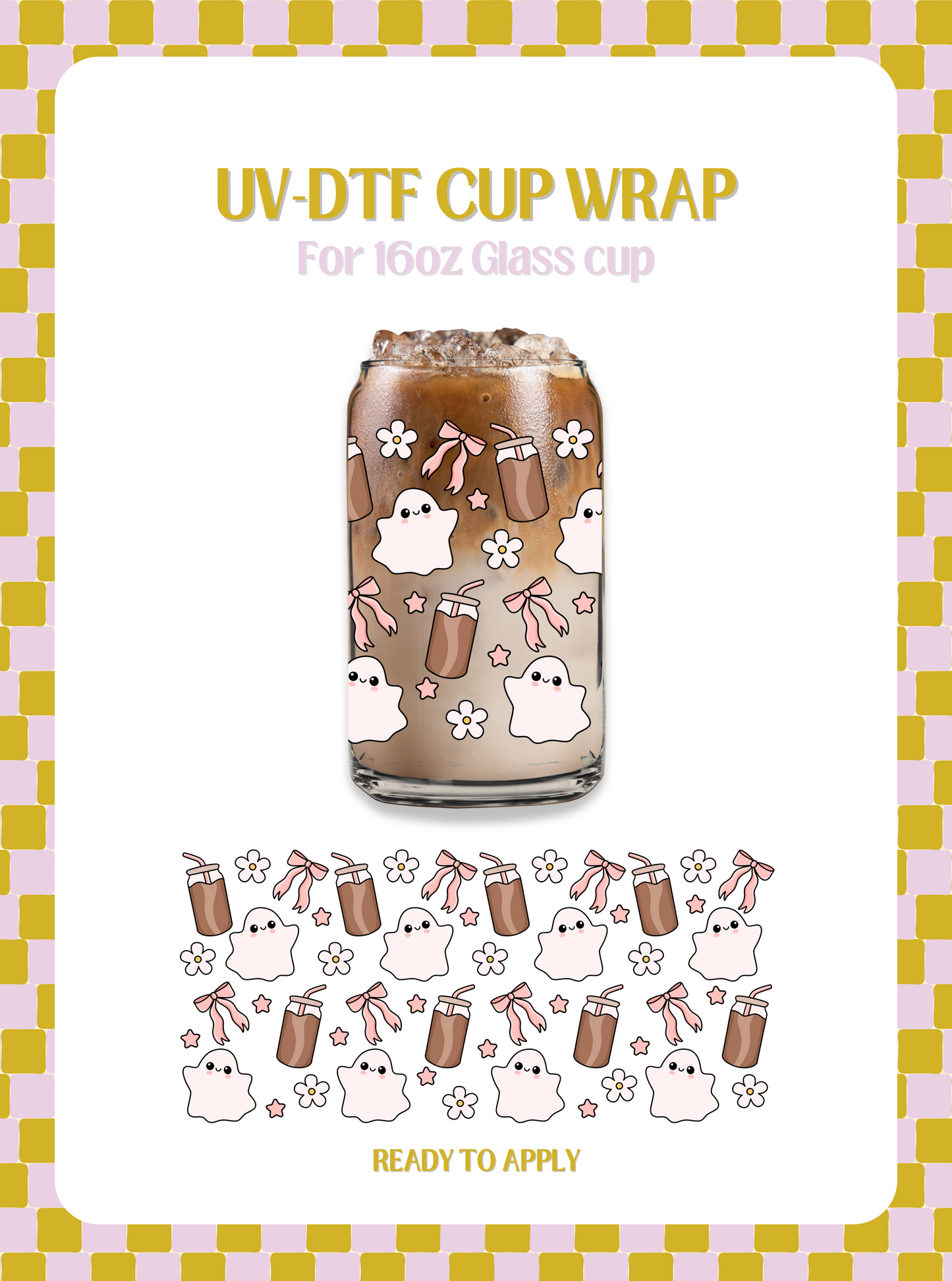 Girly Ghosties UV-DTF Wrap