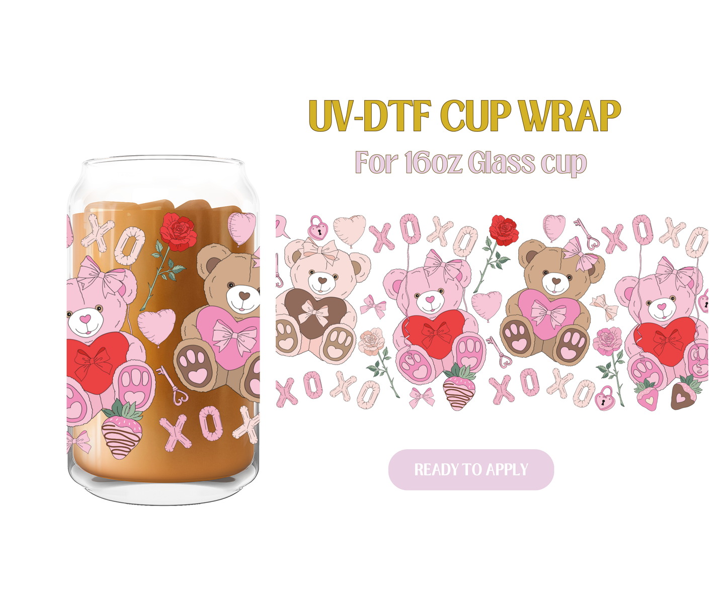 Girlfriends Valentine Presents UV-DTF Wrap