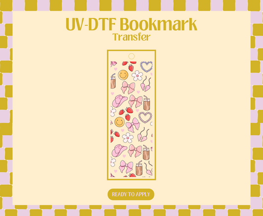 Girly Things UV-DTF Bookmark