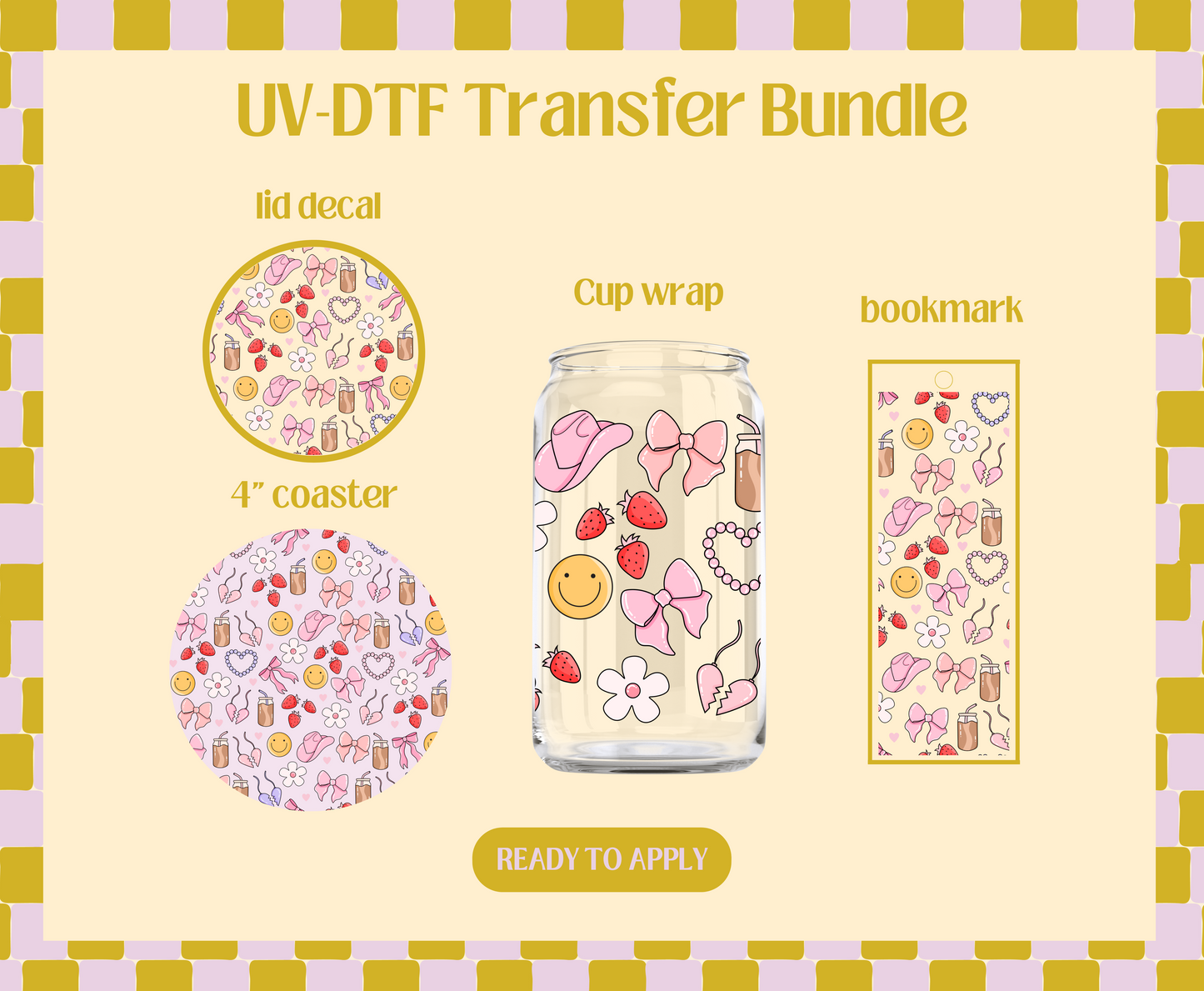 Girly Things UV-DTF Transfer Bundle