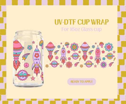 Give me space blue UV-DTF Wrap