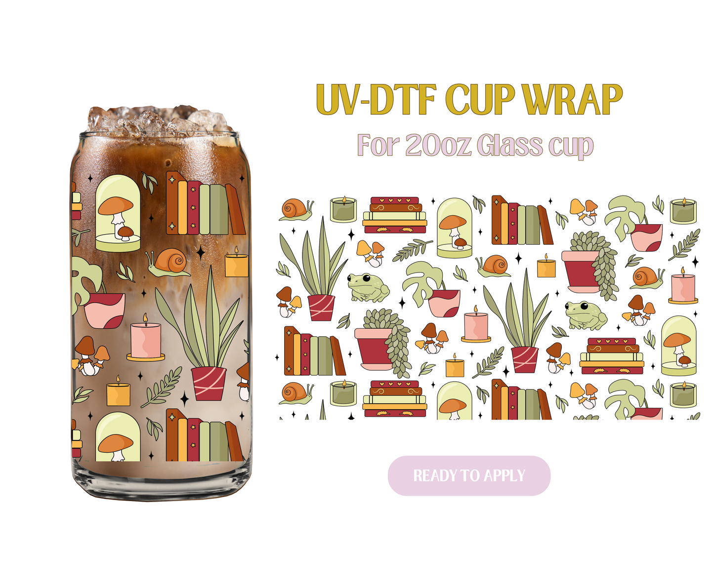 Goblincore Shelves 20oz UV-DTF Wrap
