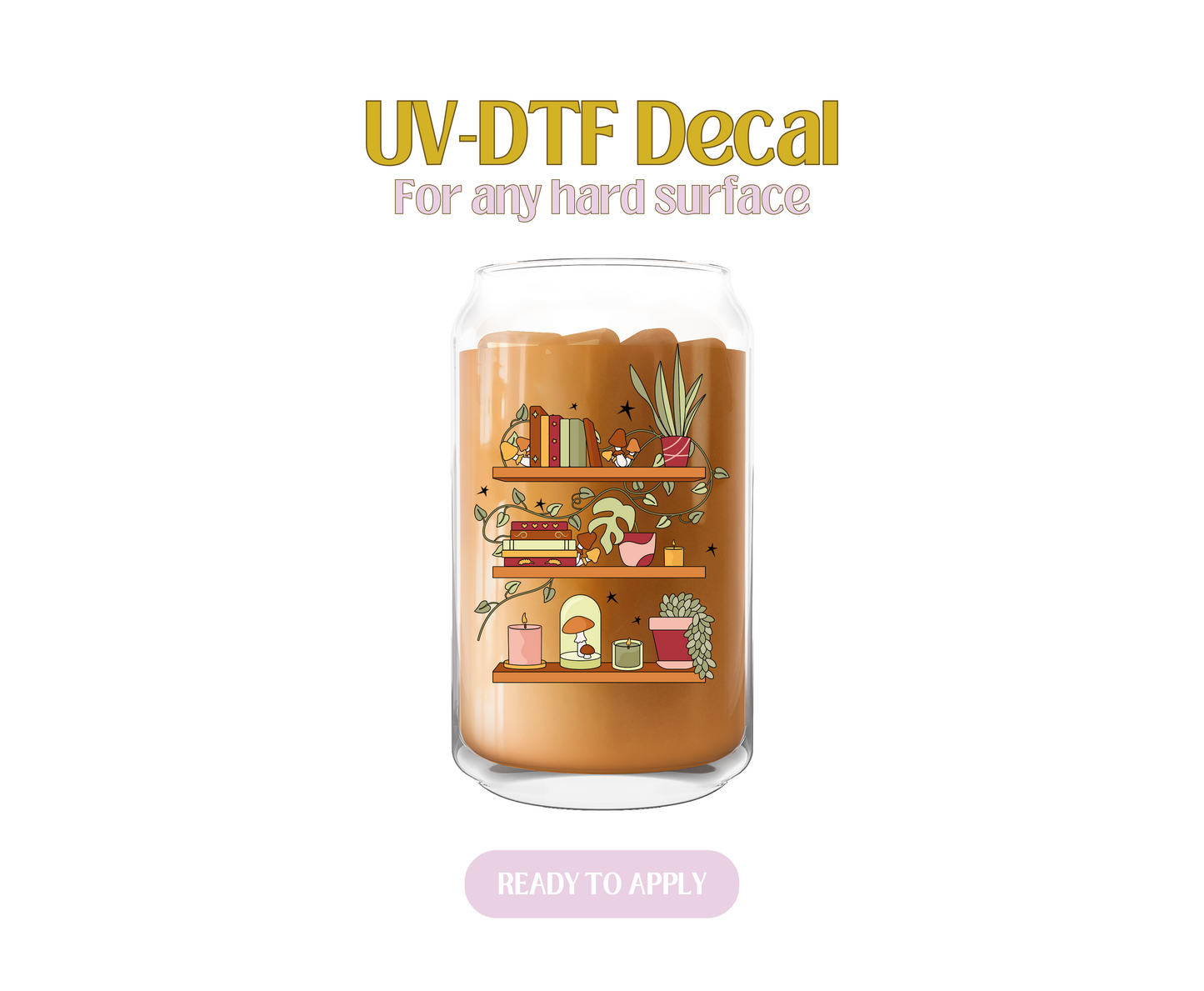 Goblincore Shelves UV-DTF Decal