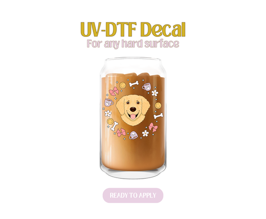 Golden Dark  UV-DTF Decal
