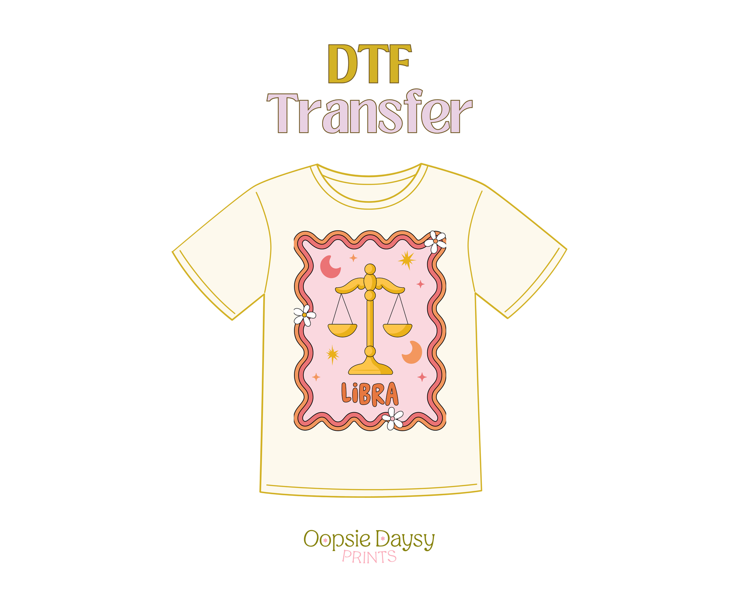 Groovy Libra DTF Transfer