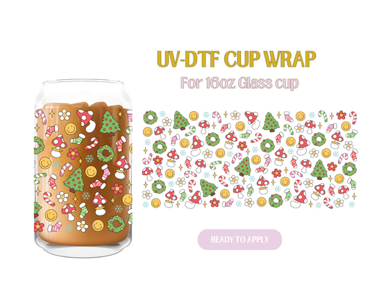 Groovy Xmas Things UV-DTF Wrap