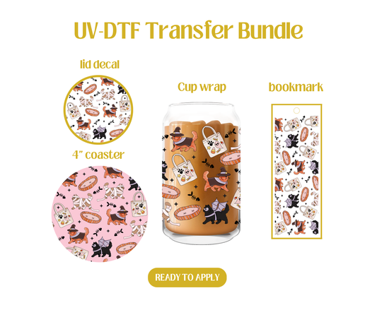 Halloween Cats UV-DTF Transfer Bundle