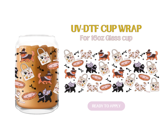 Halloween Cats UV-DTF Wrap