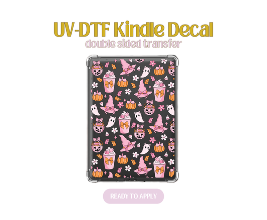 Halloween Pink Coquette UV-DTF Kindle Decals
