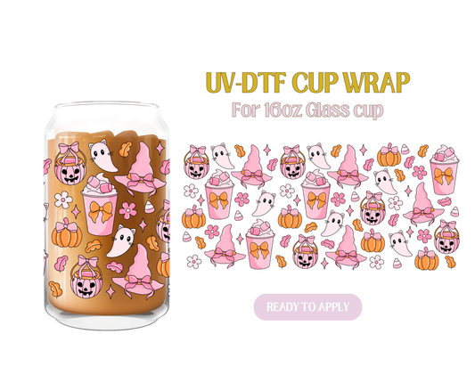 Halloween Pink Coquette UV-DTF Wrap