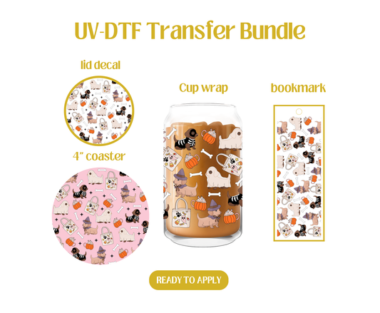 Halloween Pups UV-DTF Transfer Bundle