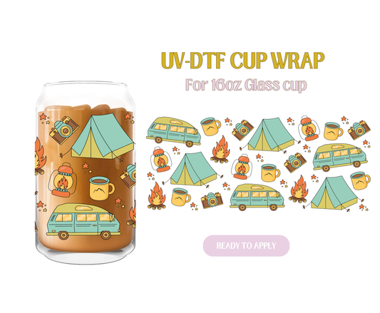 Happy Camper UV-DTF Wrap