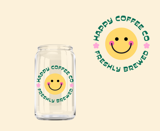 Happy Coffee Co. UV-DTF Decal