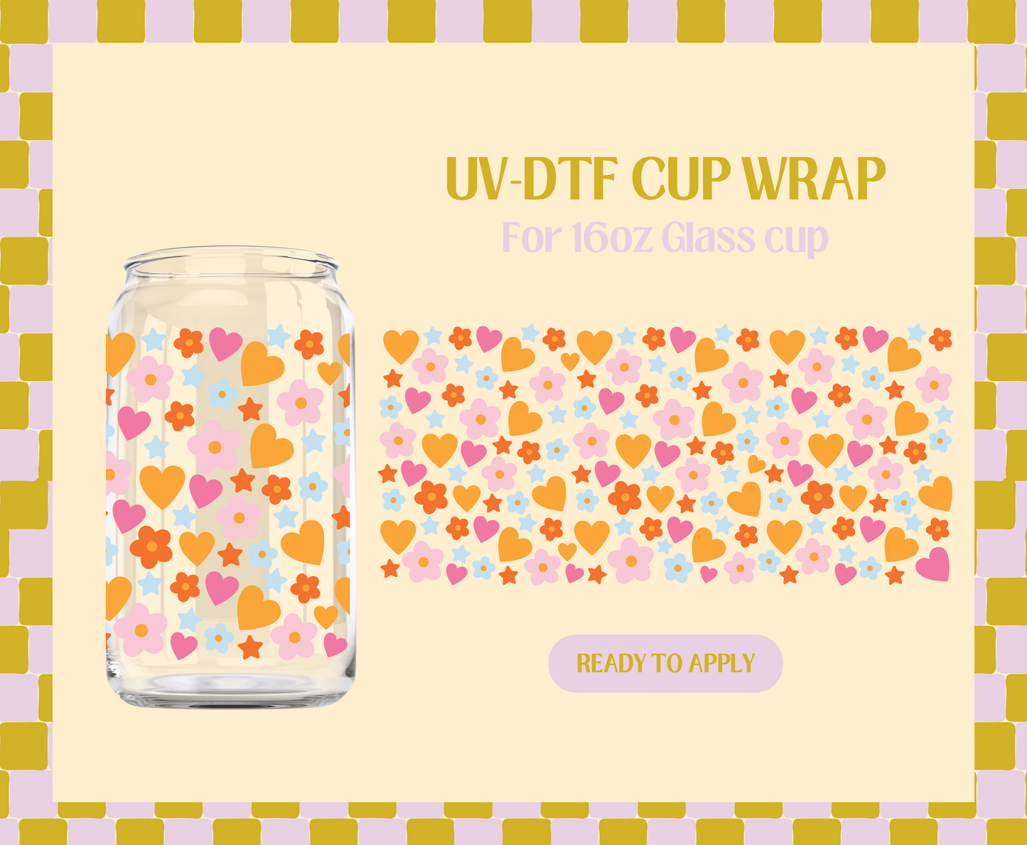 Happy Confetti UV-DTF Wrap