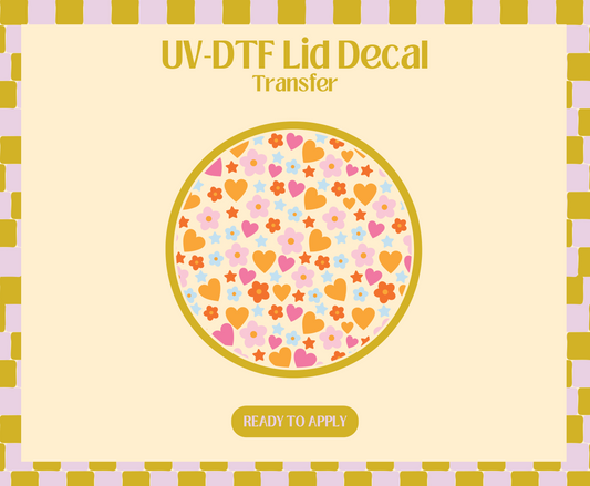 Happy Confetti UV-DTF Lid Decal