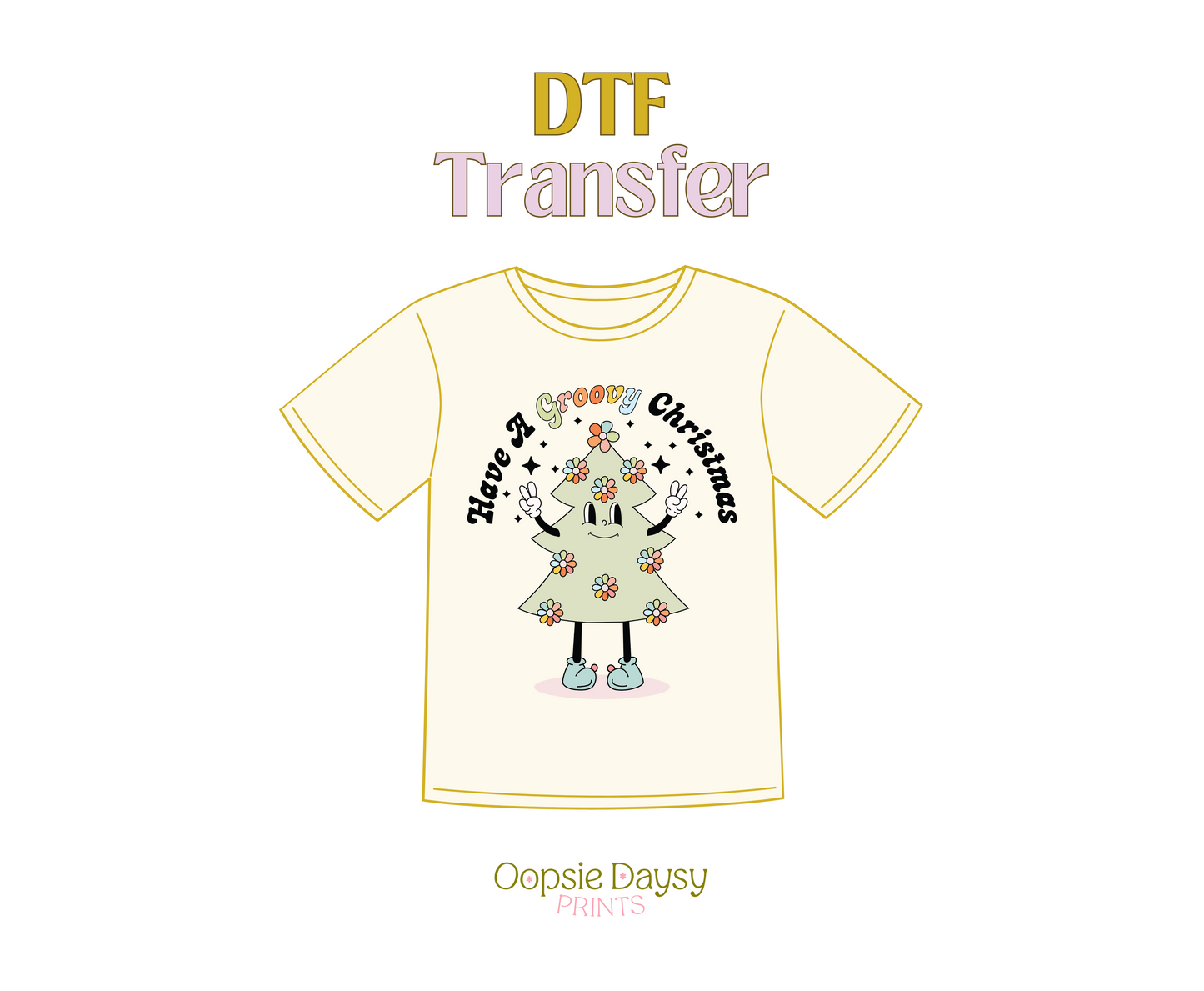 Have a Groovy Christmas DTF Transfer