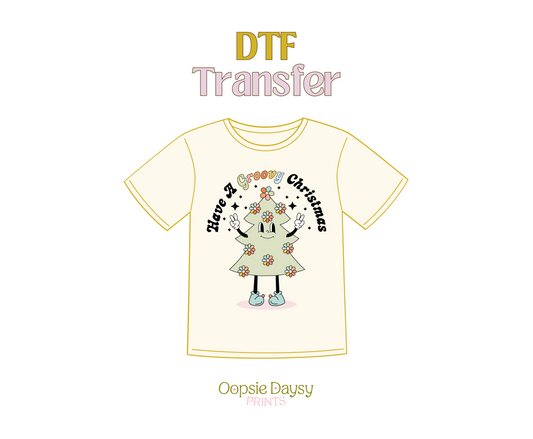 Have a Groovy Christmas DTF Transfer