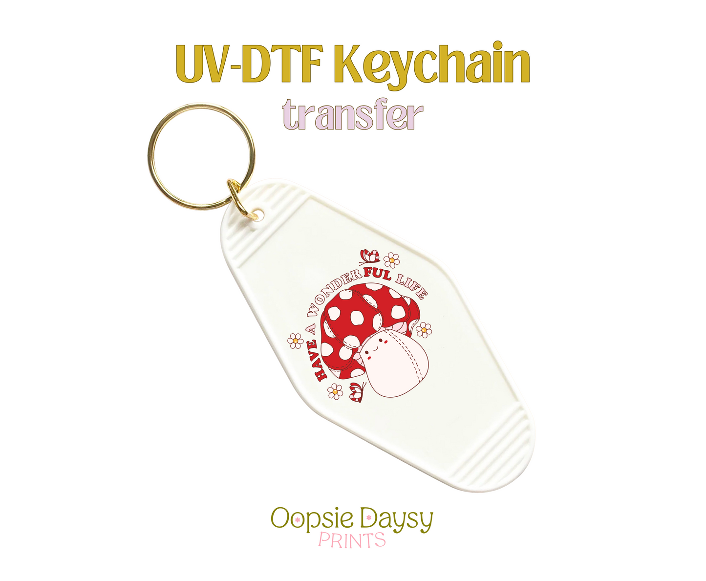 Have a Wonderful Life UV-DTF Keychain