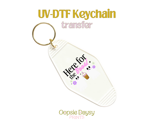 Here for the Boos UV-DTF Keychain