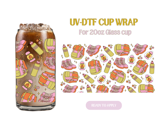 Hiking Essentials 20oz UV-DTF Wrap