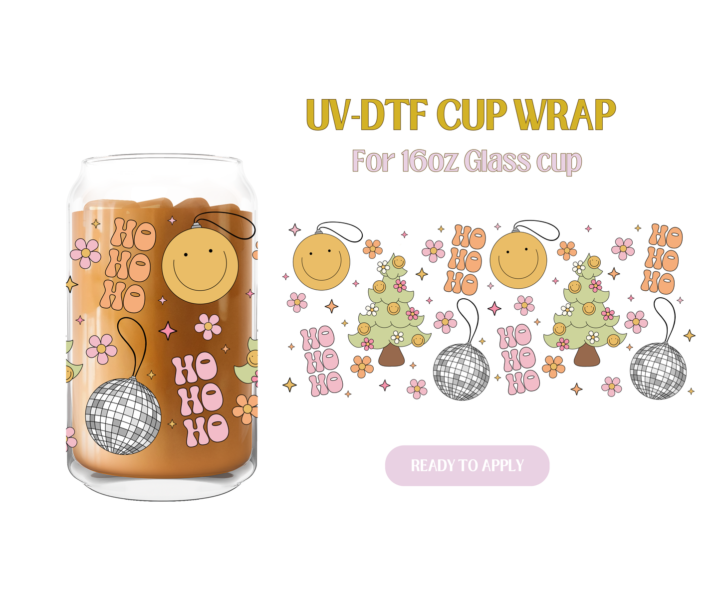 Ho Ho Ho UV-DTF Wrap