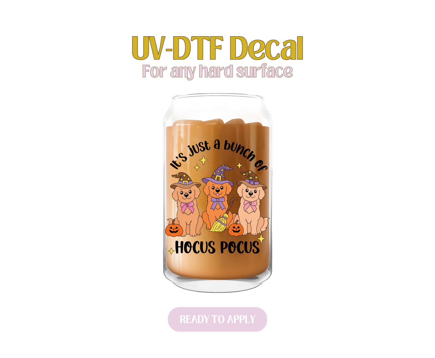 Hocus Pocus Pups UV-DTF Decal
