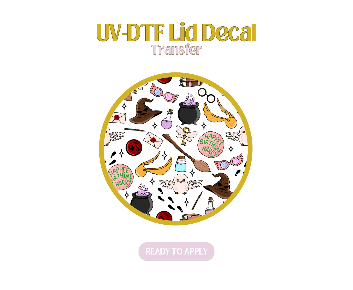 Hogwarts Magic UV-DTF Lid Decal