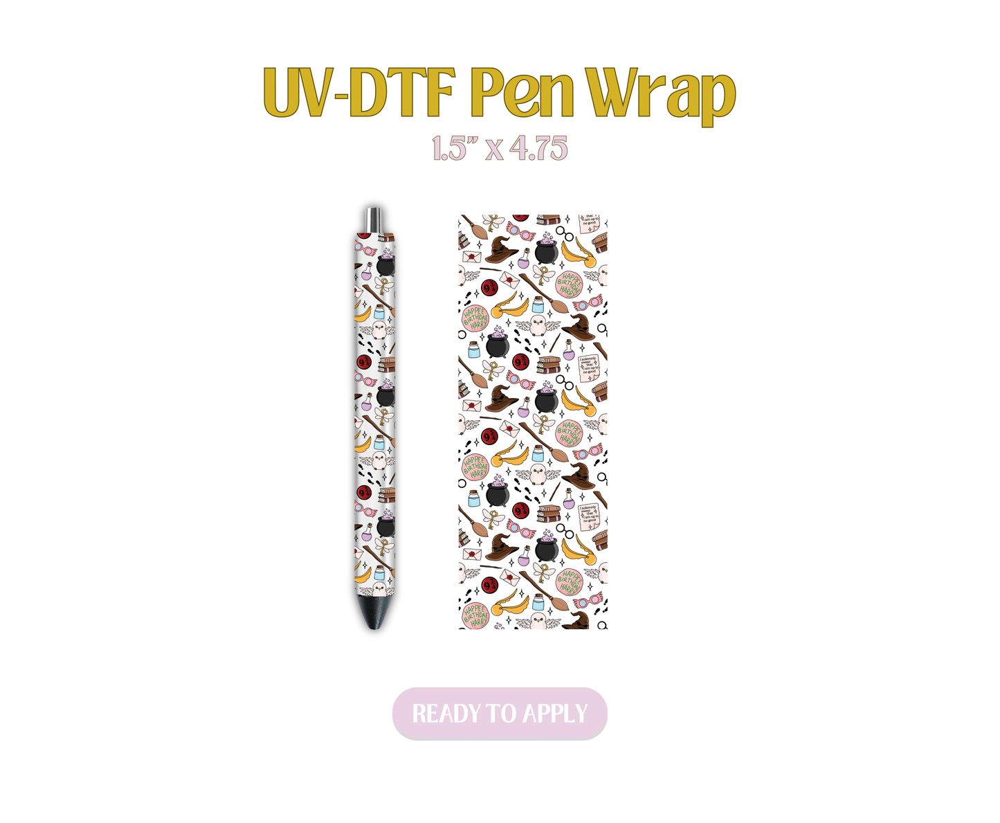 Hogwarts Magic UV-DTF Pen Wraps