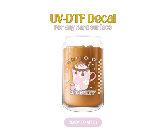 Hot Cocoa Society UV-DTF Decal