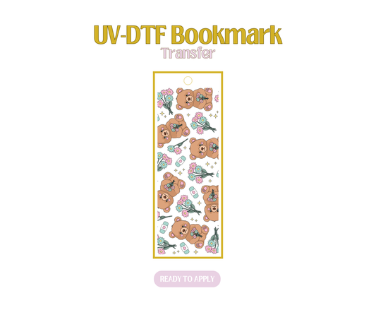 Crying Bear UV-DTF Bookmark