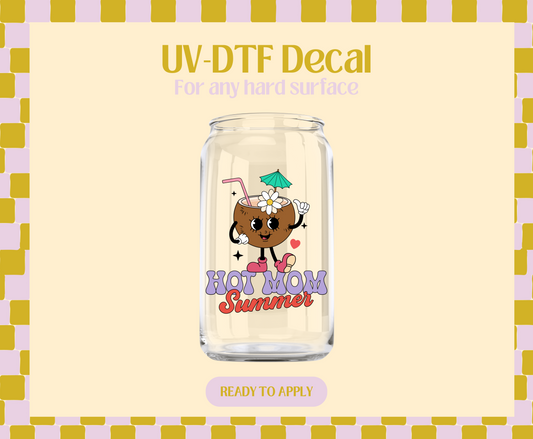 Hot Mom Summer UV-DTF Decal