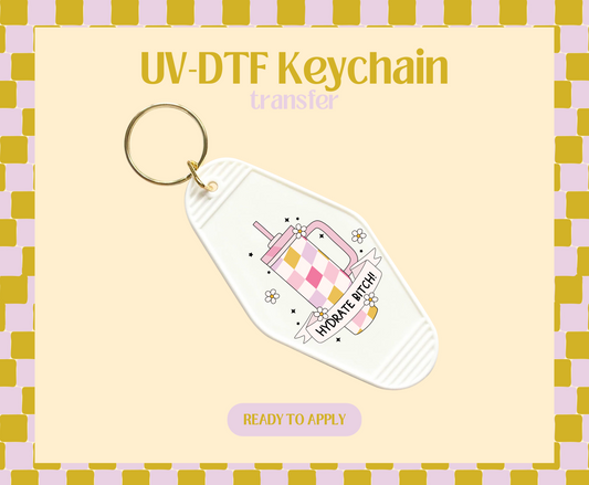 Hydrate B UV-DTF Keychain