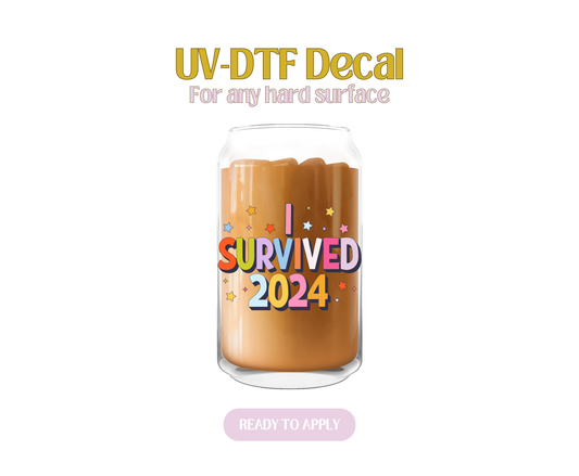 I Survived 2024 UV-DTF Decal