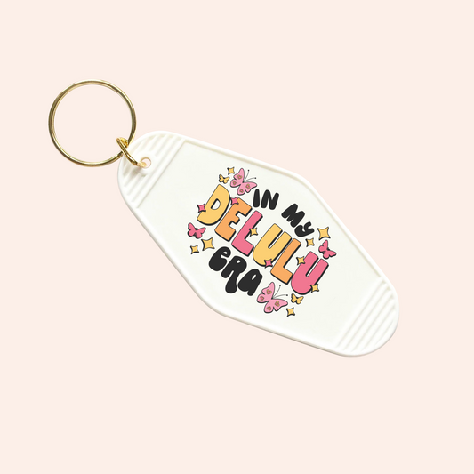 In My Delulu Era UV-DTF Keychain