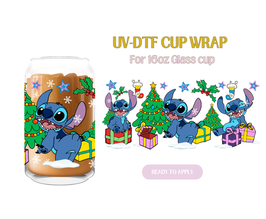 Jolly Blue Alien UV-DTF Wrap