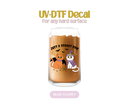 Just A Spooky Paw UV-DTF Decal