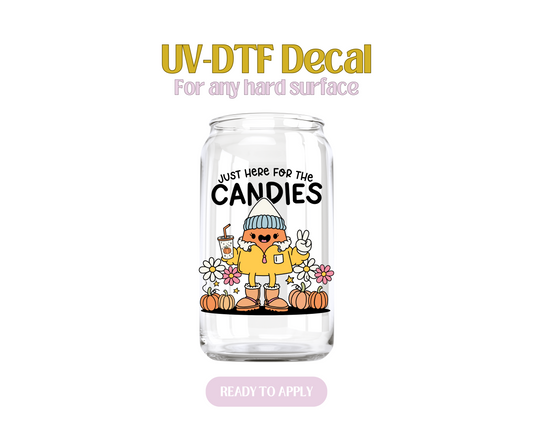 Just here for the candies UV-DTF Decal