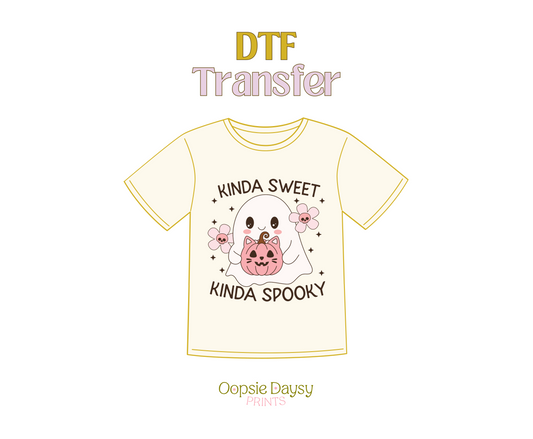 Kinda Sweet Kinda Spooy Pink DTF Transfer