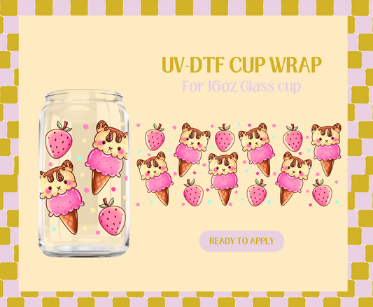 Kitty Cone UV-DTF Wrap