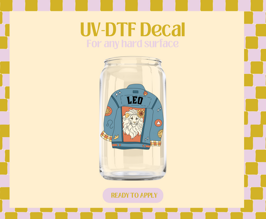 Leo Zodiac jacket UV-DTF Decal