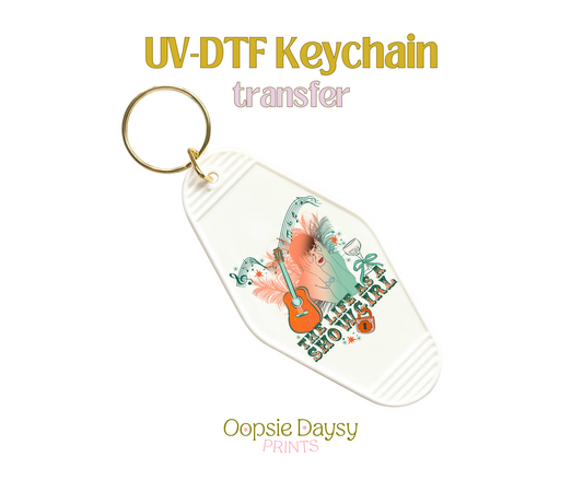 Life of a Showgirl UV-DTF Keychain
