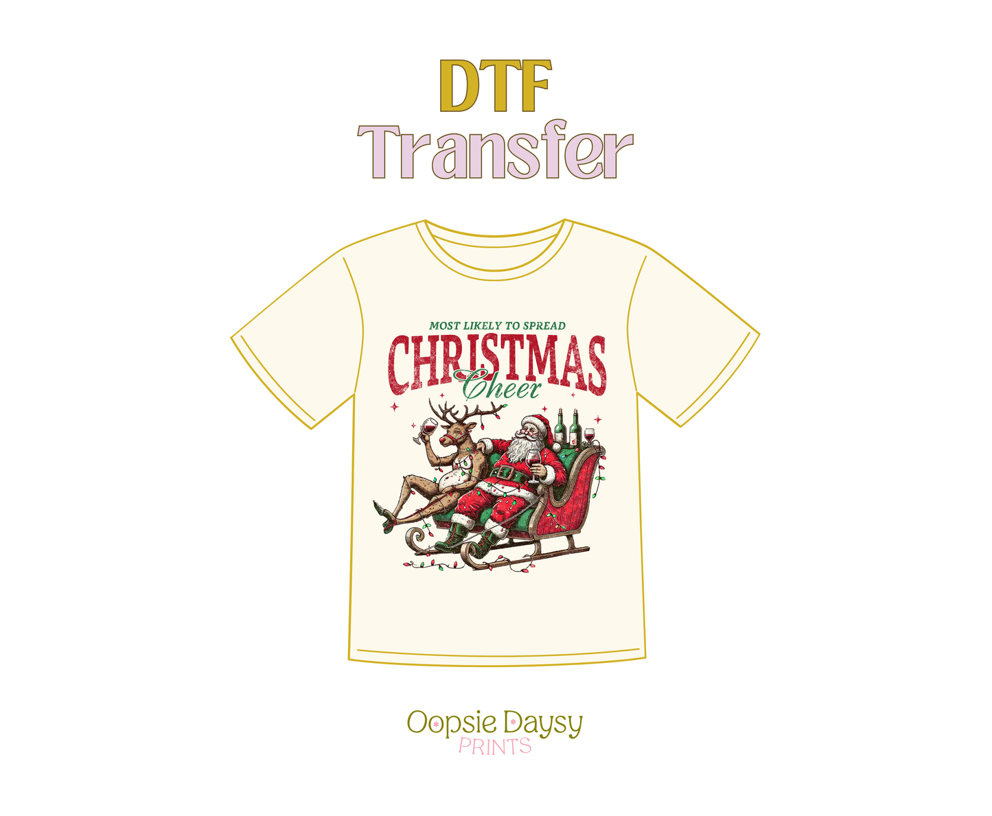 Likely to Spread Christmas Cheer DTF Transfer